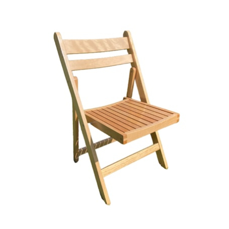 Slatted Natural Timber Americana Chair for hire